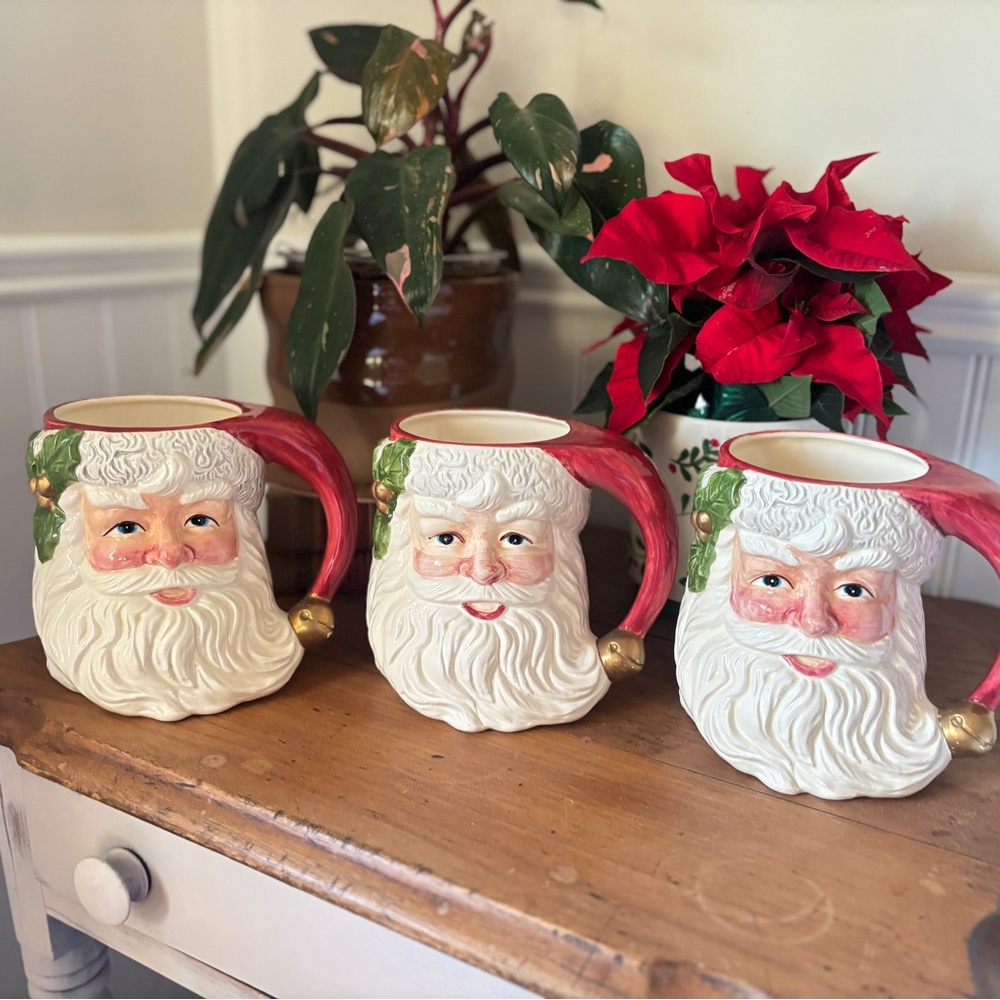 Vintage Santa Claus Ceramic Mugs